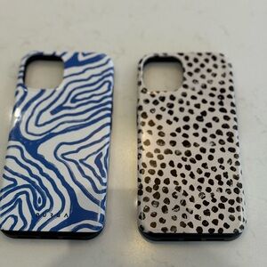 iPhone 13 Burga Blue and Black Patterned Phone Cases